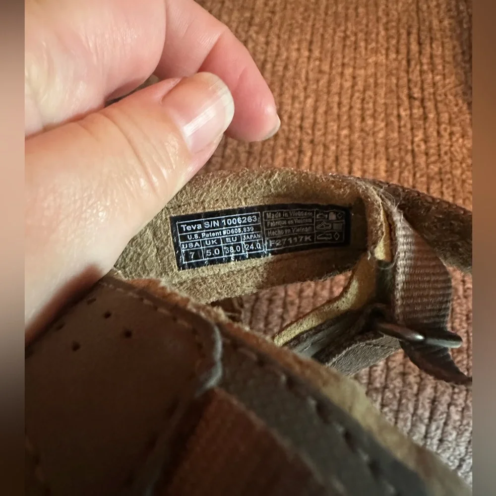 Teva Verra hiking sandal 7 grey gray taupe - Picture 16 of 16